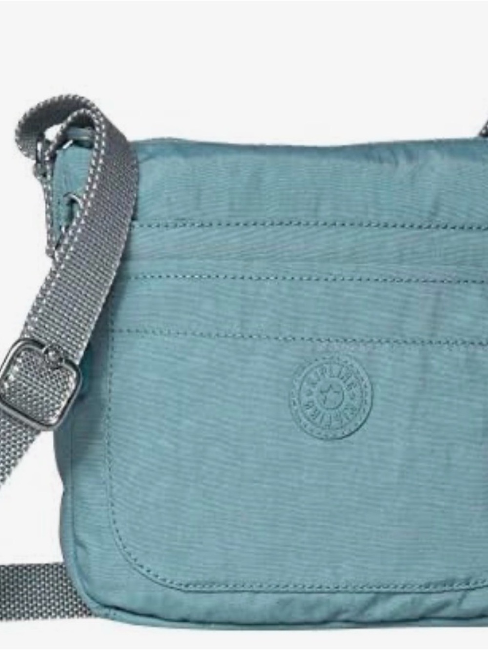 Kipling Sebastian Aqua Frost Nylon Crossbody Bag